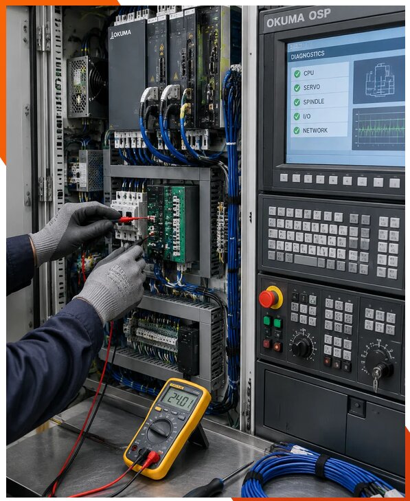 Ремонт систем ЧПУ Okuma OSP в Березниках